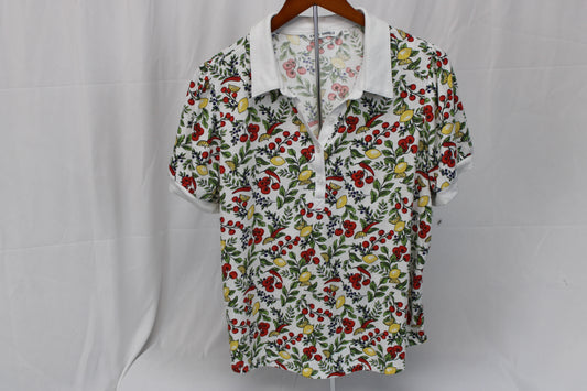 Emily Daniels Women's Collared Shirt, Size XL