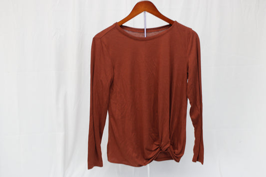 Ann Taylor Loft long sleeve crewneck blouse, Women's M