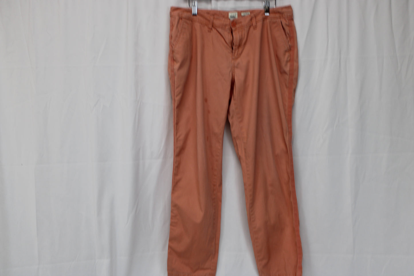 A New Day flat front chino pant, coral, Women's 10