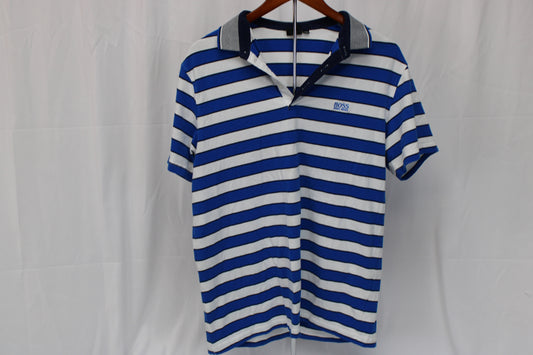 Hugo Boss regular fit striped polo, Men's XXL