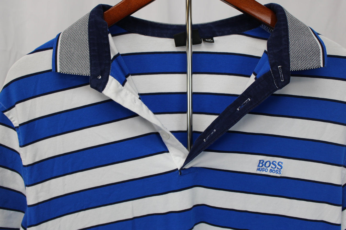 Hugo Boss regular fit striped polo, Men's XXL