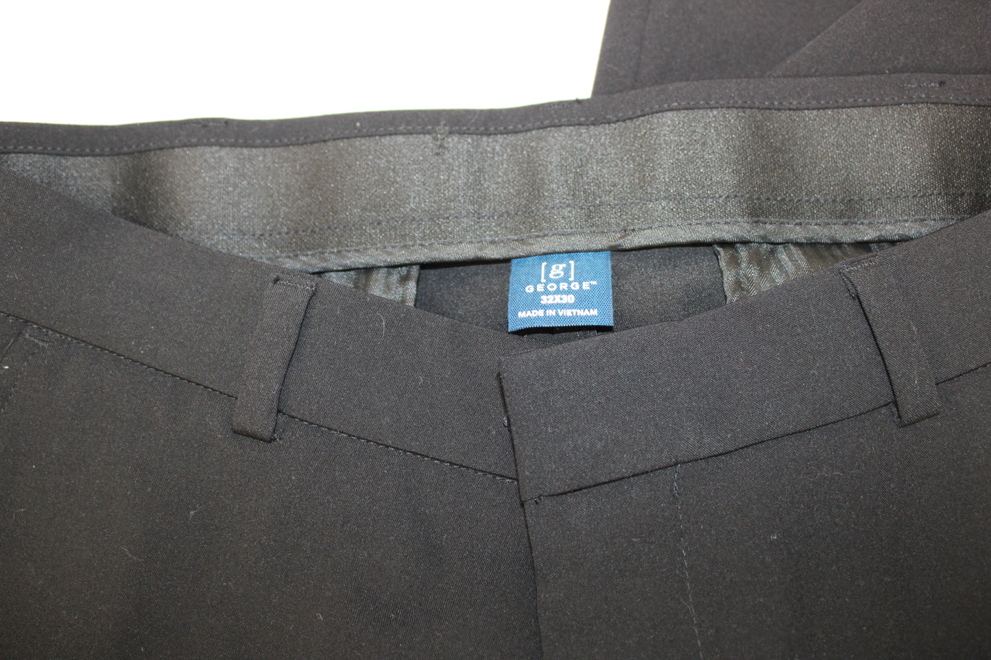 George flat front polyester dress pant, Men's 32x30