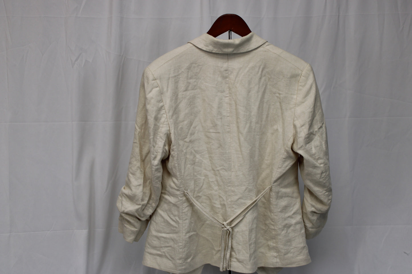 H&M linen blazer, cream, Women's M
