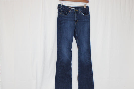 Levi's classic dark wash boot cut jeans, Women's 4