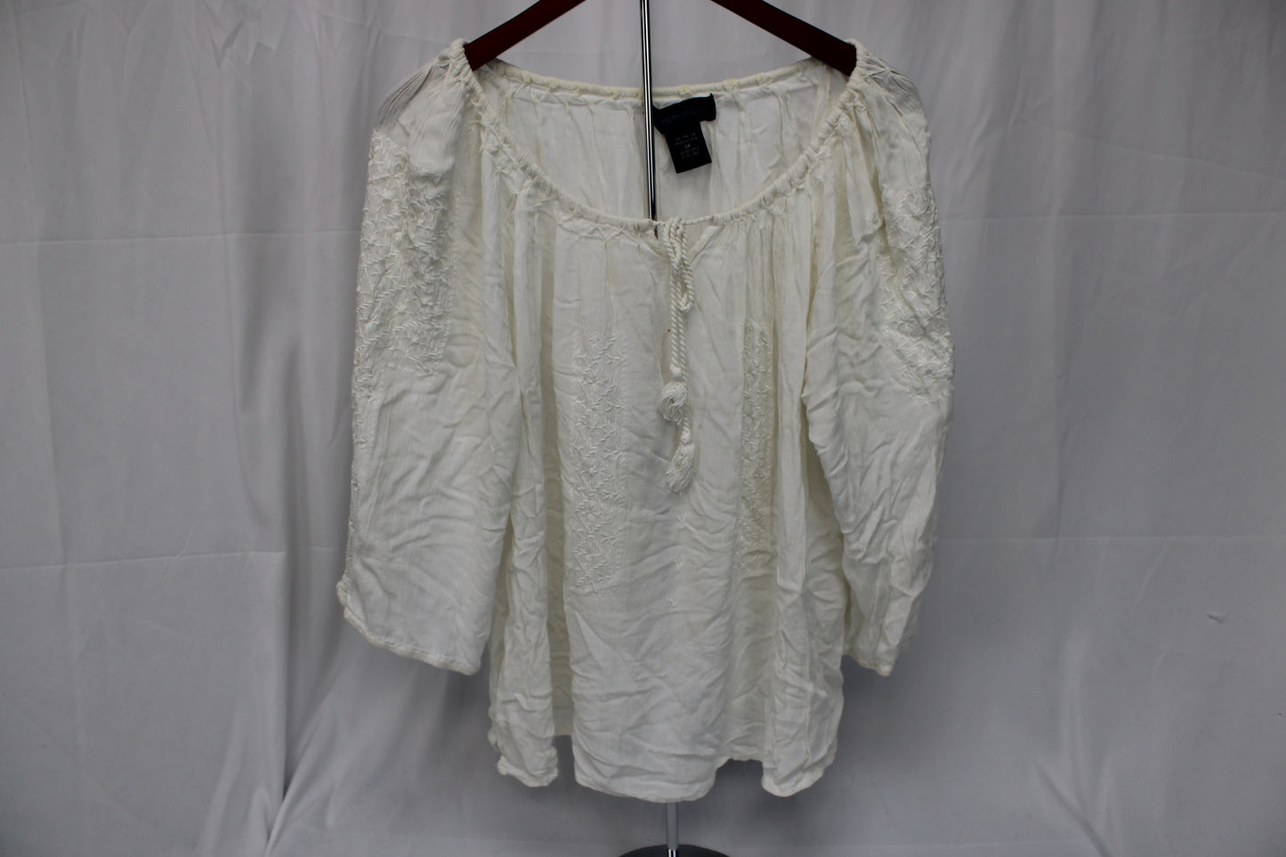 Bohemian Cafe off the shoulder loose fitting blouse, Women's XL