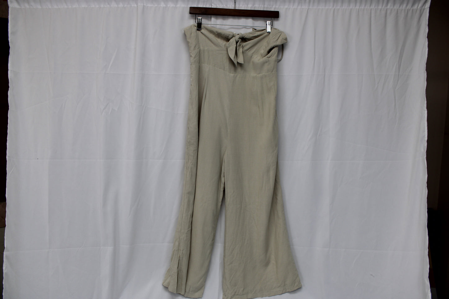 Oby Boutique linen wide leg pant jumpsuit, NWT, Women's L