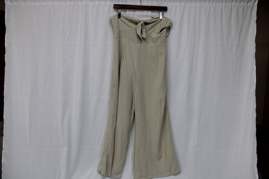 Oby Boutique linen wide leg pant jumpsuit, NWT, Women's L