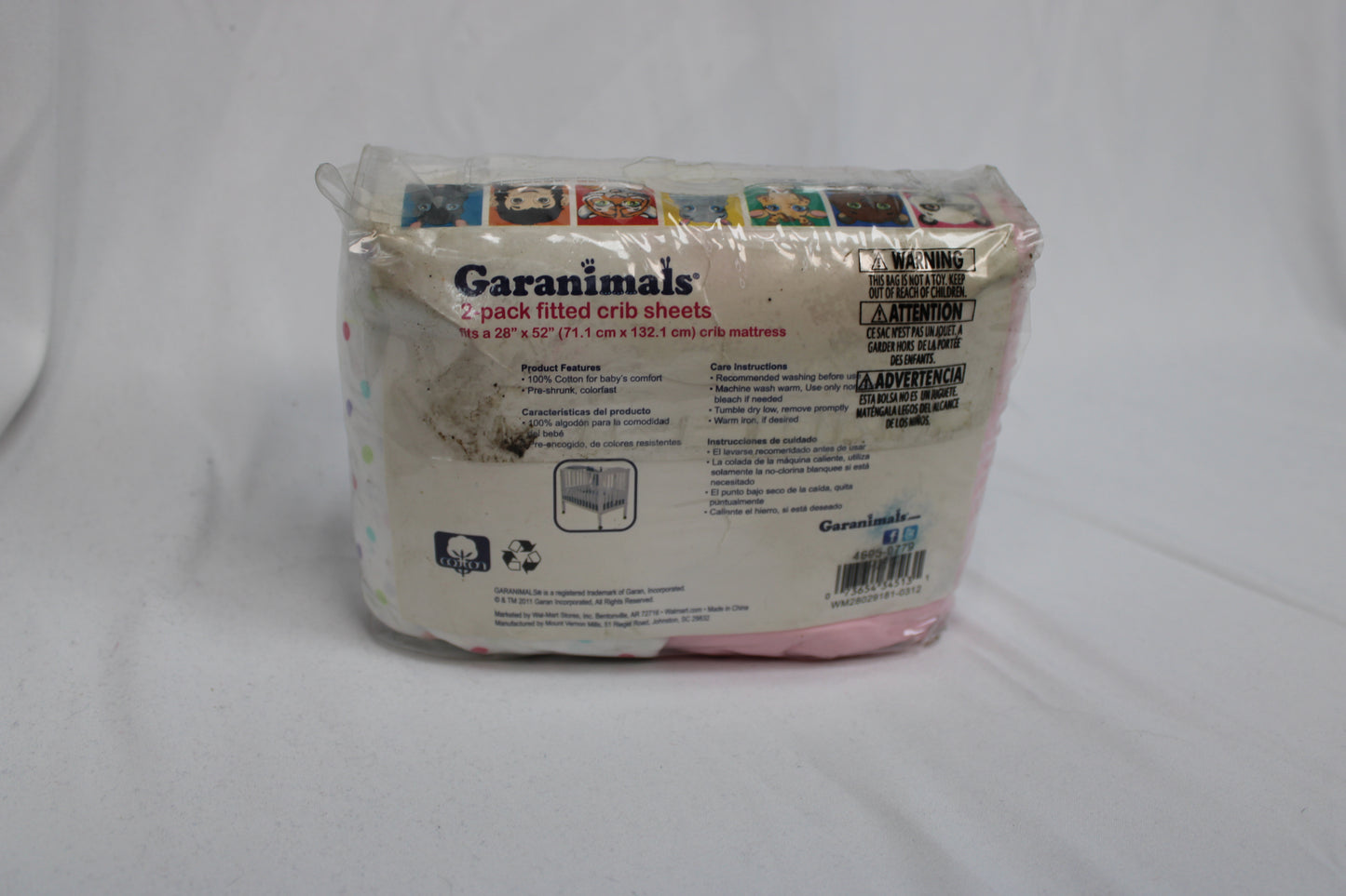 NWT Garanimals 2 pk fitted crib sheet