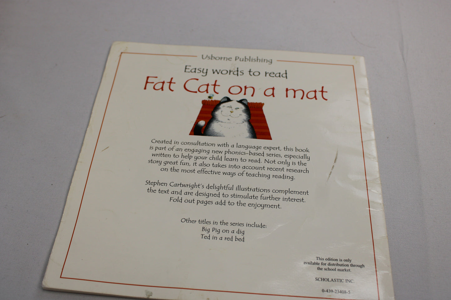 Fat Cat on a Mat book