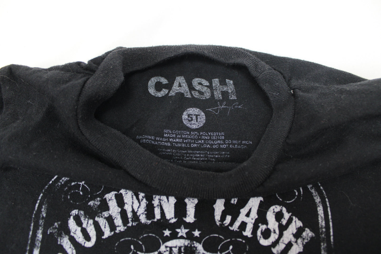 Johnny Cash Kids Tshirt, Size 5T