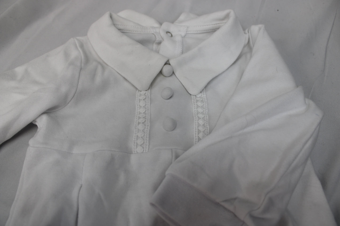 White Infant Outfit, Size 6M