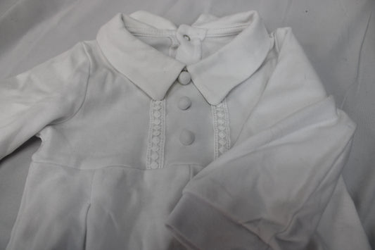 White Infant Outfit, Size 6M