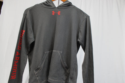 Long Sleeve Boys Under Armour Long Sleeve Hooded Shirt, Size L