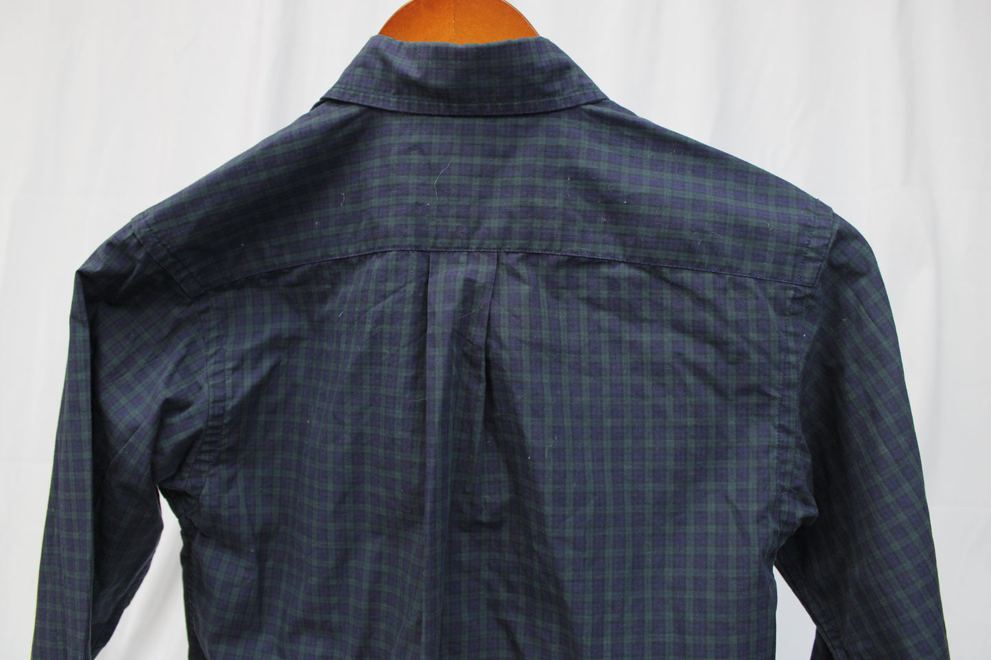 Chaps Long Sleeved Button Up Plaid Boys Shirt, Size M