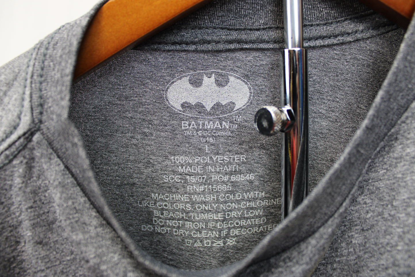 Batman Boys Long Sleeve Tshirt, Size L