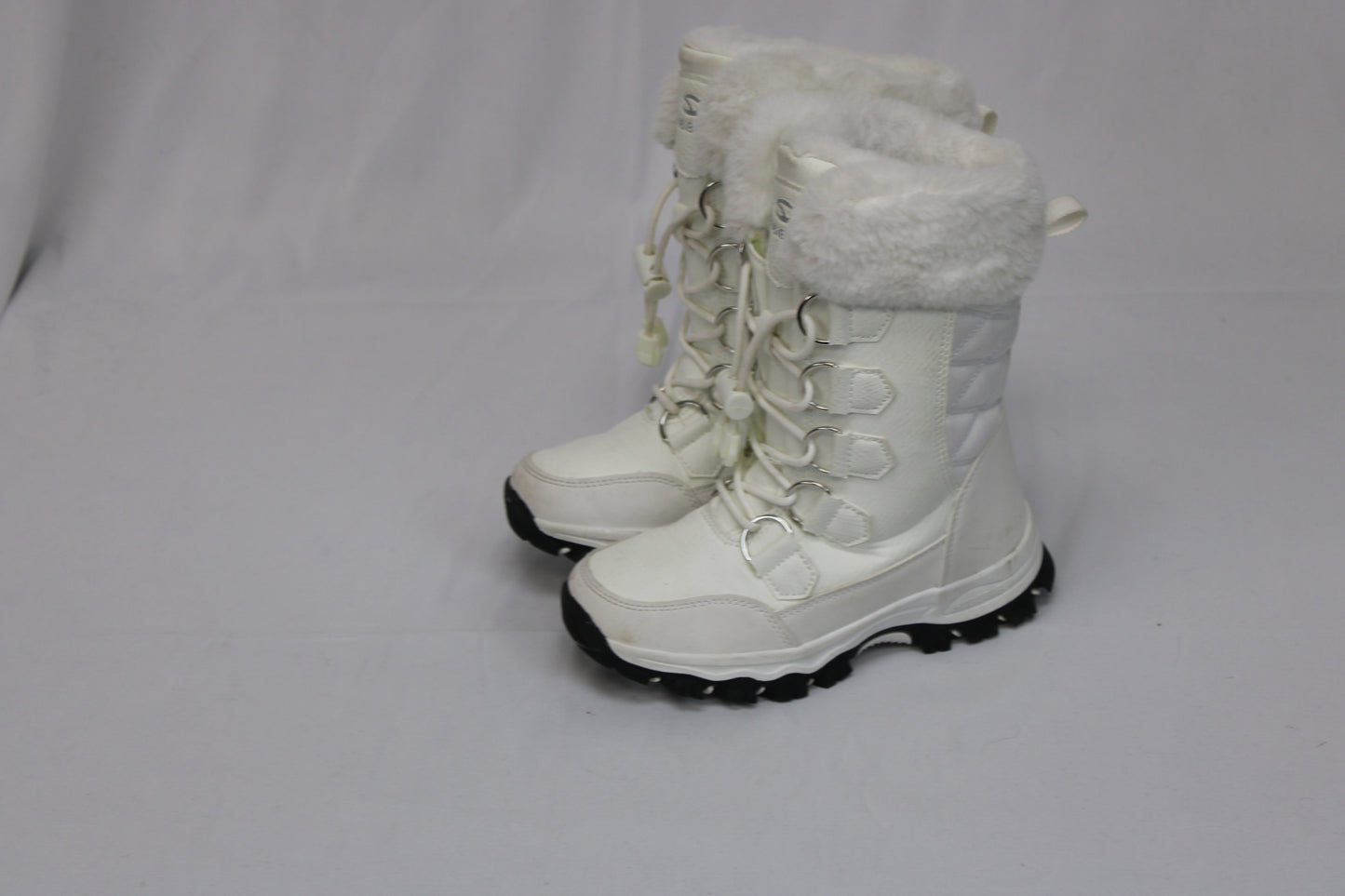 Hobibear faux fur lined snow boot, white, Girl's 1