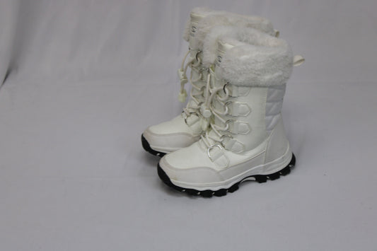Hobibear faux fur lined snow boot, white, Girl's 1