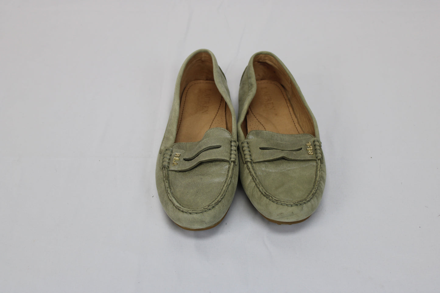 Ralph Lauren suede penny loafer, like new, Women's 8.5