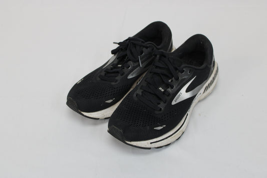 Brooks Adrenaline GTS 23 running shoe, blk/white, Women's 8