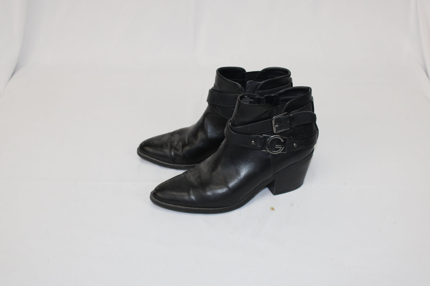 Guess zip up wedge heel harness boot, Women's 7.5