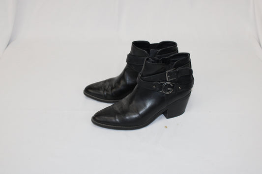 Guess zip up wedge heel harness boot, Women's 7.5