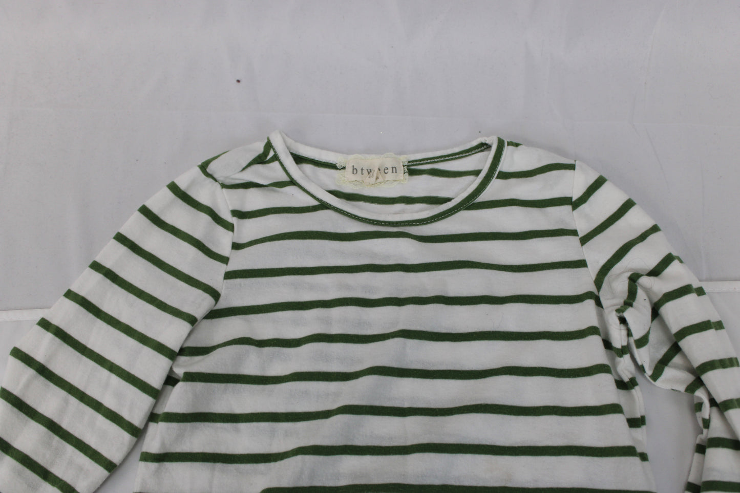 BTween long sleeve striped crewneck t-shirt, Girl's 6