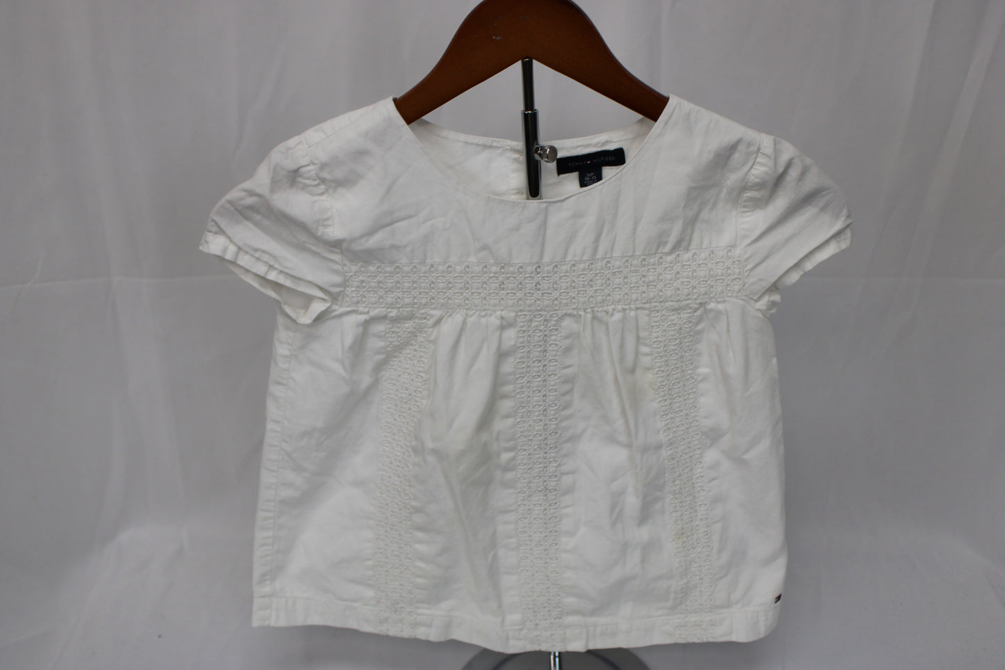 Tommy Hilfiger white linen button enclosure tunic, Girl's 6/7