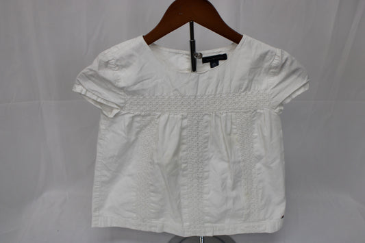Tommy Hilfiger white linen button enclosure tunic, Girl's 6/7