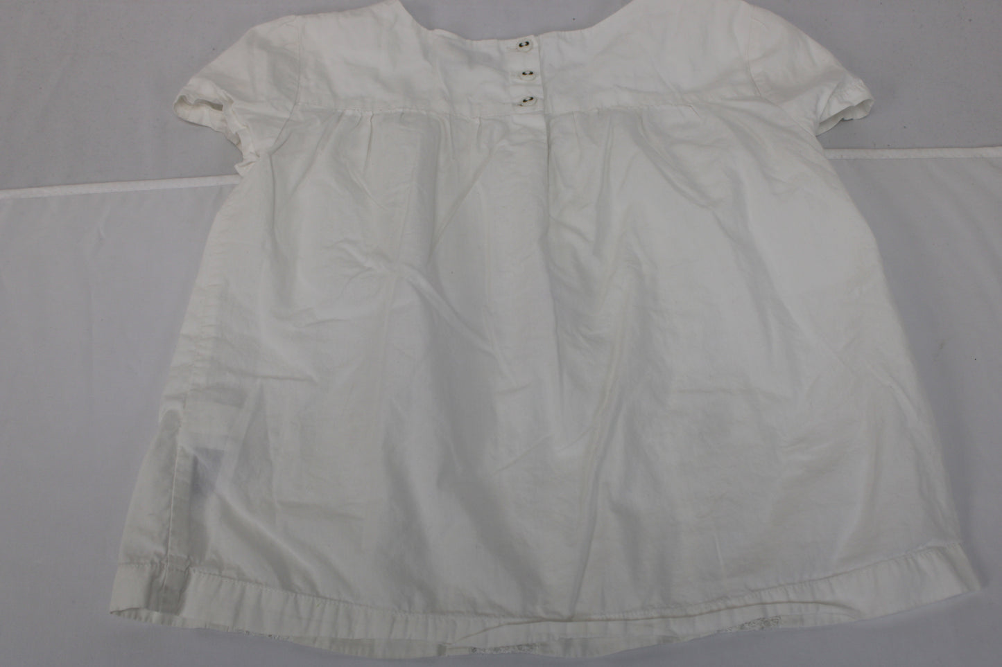 Tommy Hilfiger white linen button enclosure tunic, Girl's 6/7