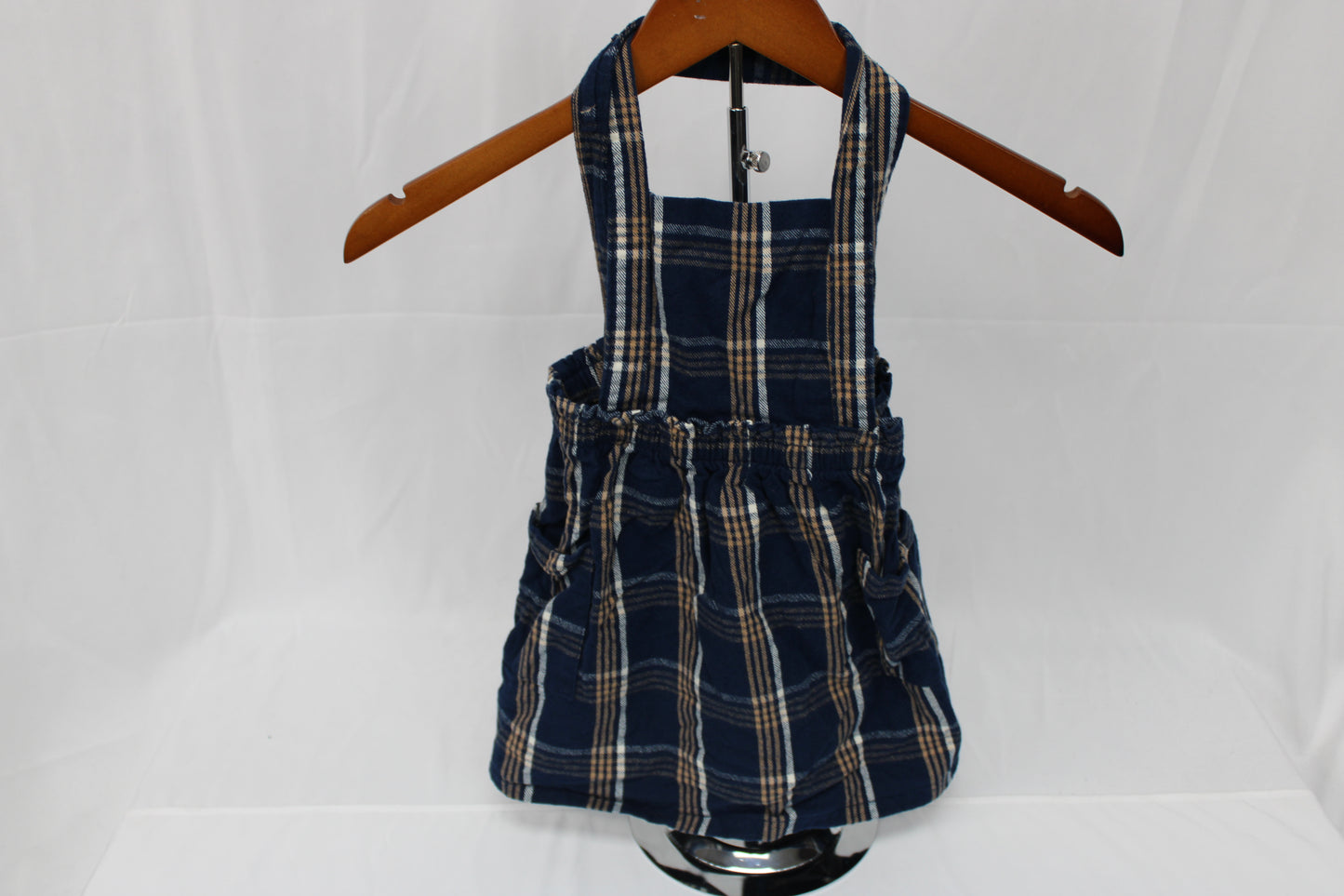 Wonder Nation plaid overall skirt, Girl's 4T