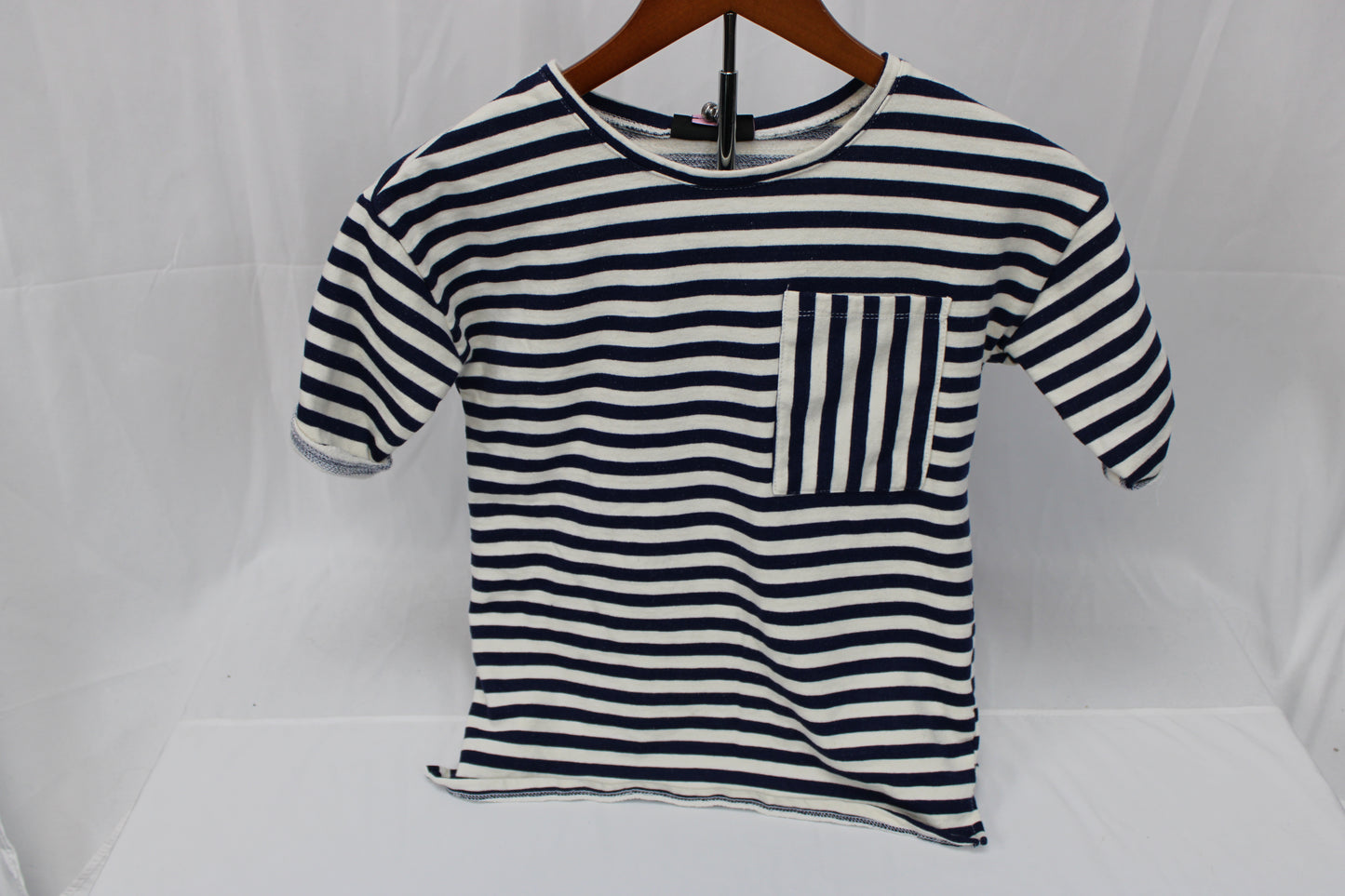 It's Our Time heavy woven striped shirt, Girl's 10/12