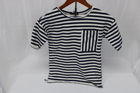 It's Our Time heavy woven striped shirt, Girl's 10/12