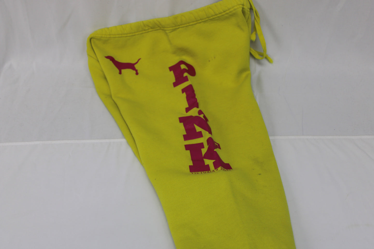 PINK fleece lined drawstring sweatpants, Women's XS