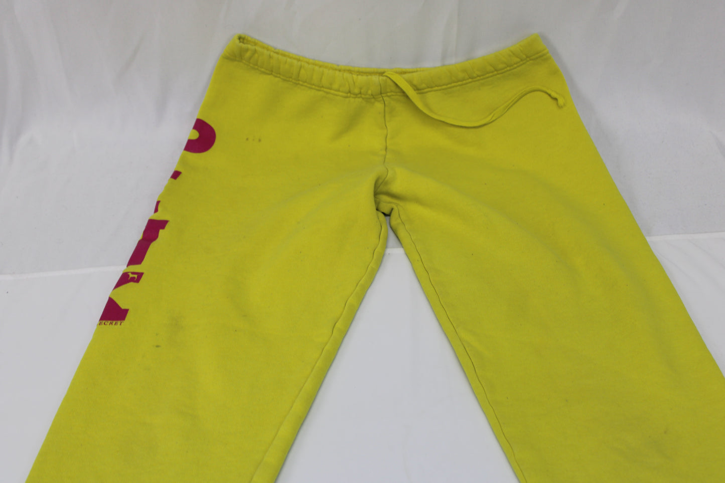 PINK fleece lined drawstring sweatpants, Women's XS