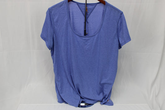 Lucy moisture wicking polyester workout t-shirt, Women's XL