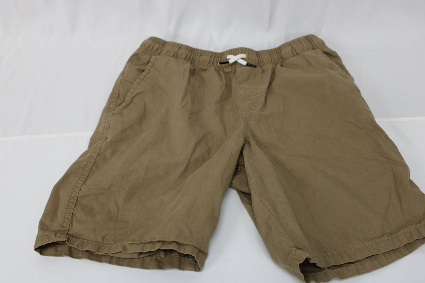 Cat & Jack cotton drawstring khaki shorts, Boys 14