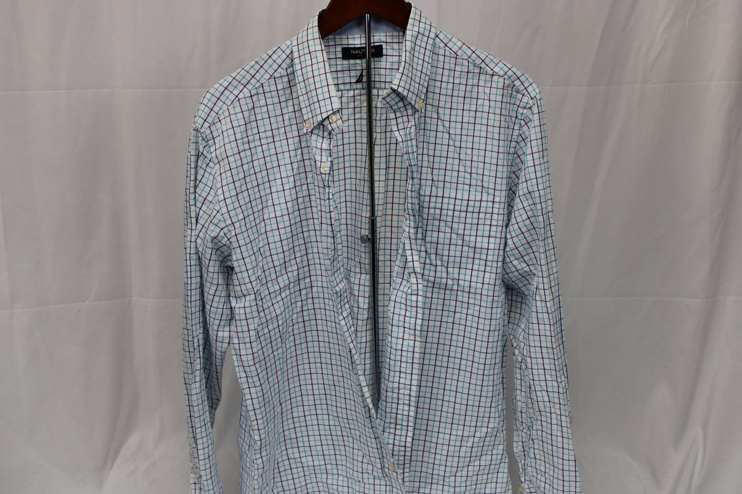 Nautica striped button down dress shirt, Men's 16.5 34/35