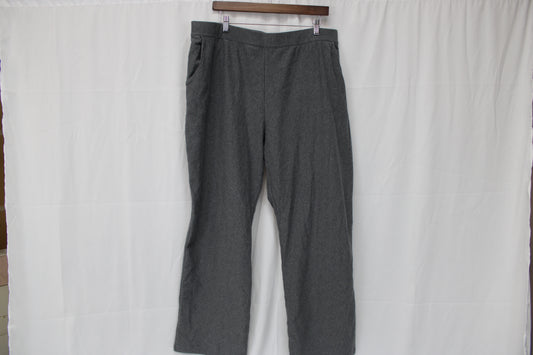 L.L. Bean 100% wool lounging pants, grey, Men's XXL