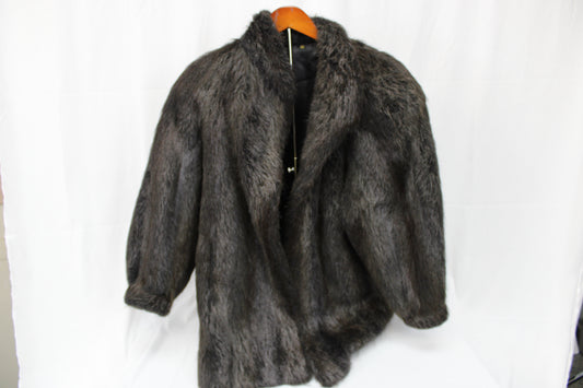 Interpiel vintage early 1990's real lambs fur shearling coat, made in Argentina, Women's M