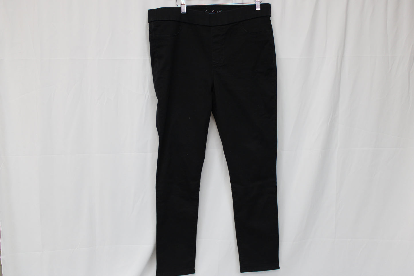 Gloria Vanderbilt stretch waist skinny jeans, blk, Women's 16