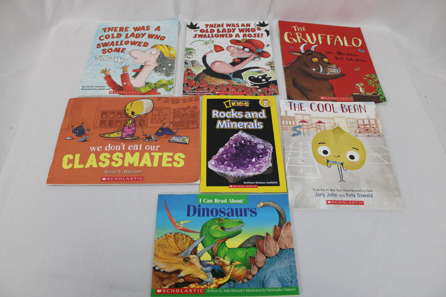 Scholastic 7 piece children's book bundle