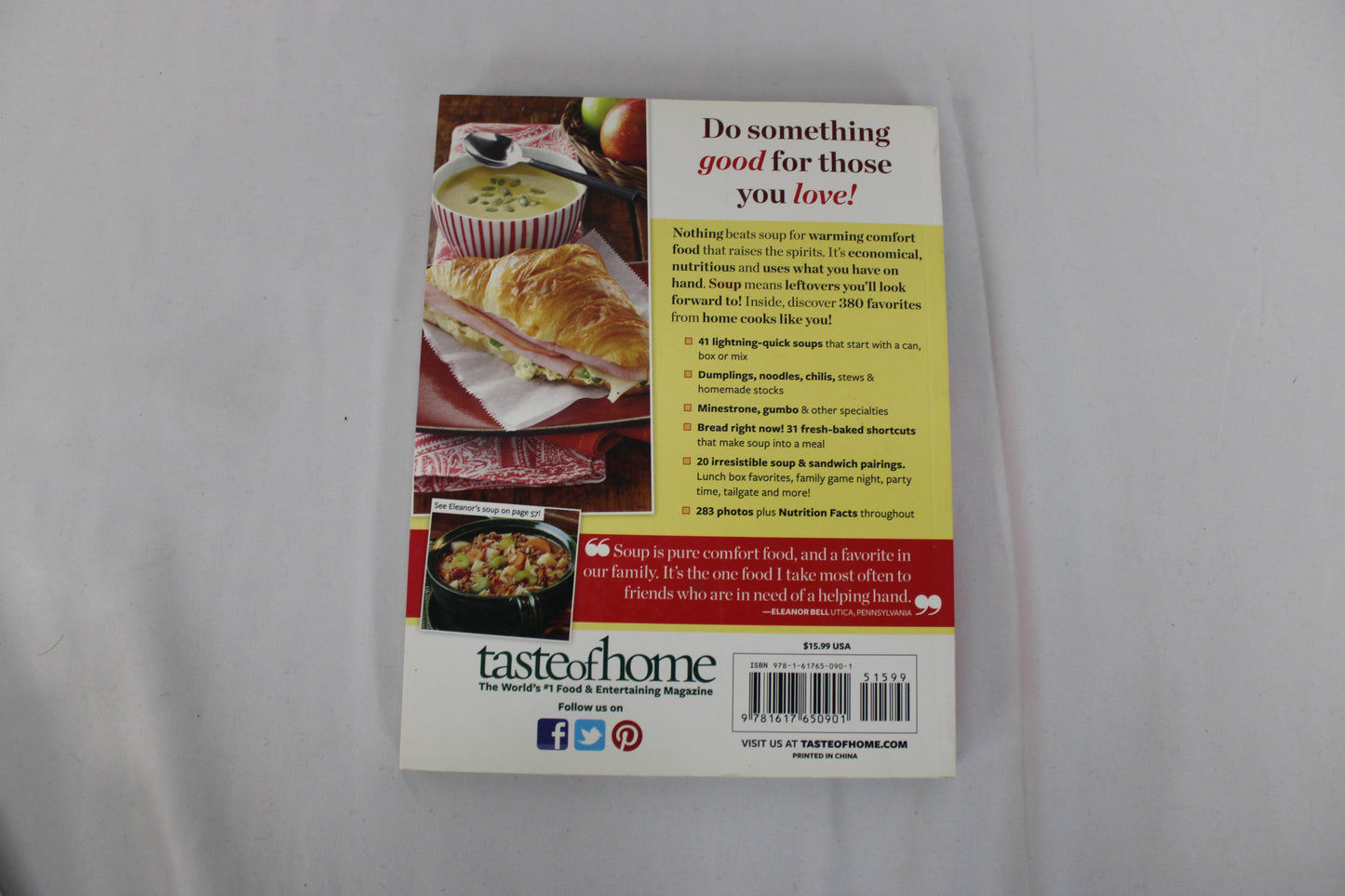 Taste of Home Soups, paperback