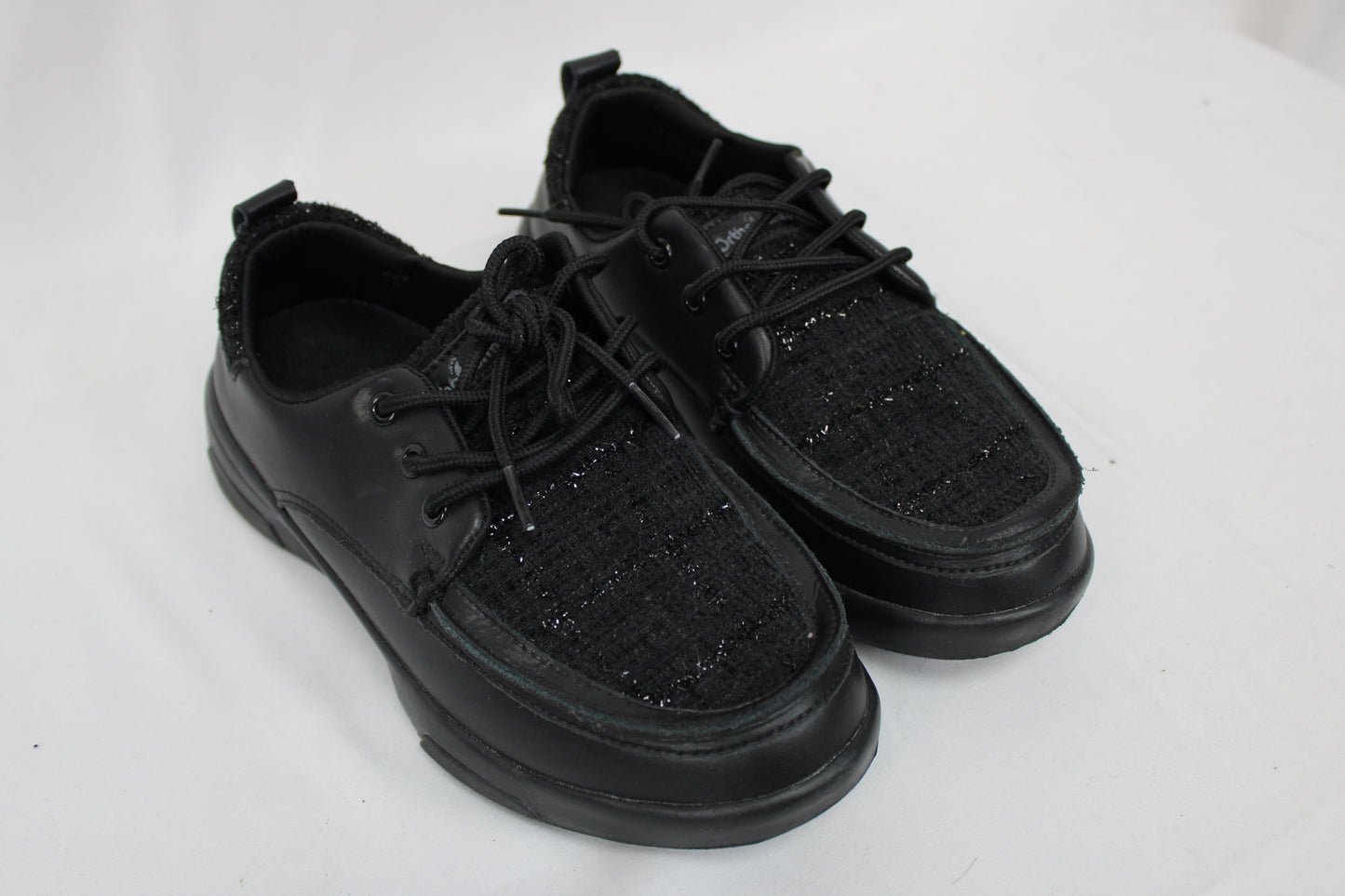 Orthocomfort leather orthotic casual loafer, black, gently used, Women's 6.5