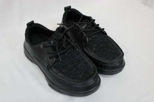 Orthocomfort leather orthotic casual loafer, black, gently used, Women's 6.5