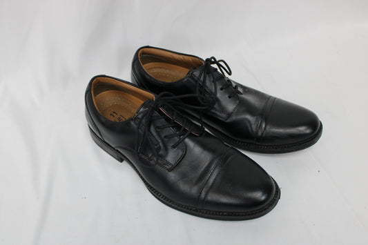 George plain toe synthetic leather dress shoe, Men's 11