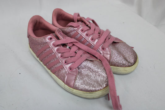 K-Swiss classic low cut sneaker, pink glitter, Girl's 2