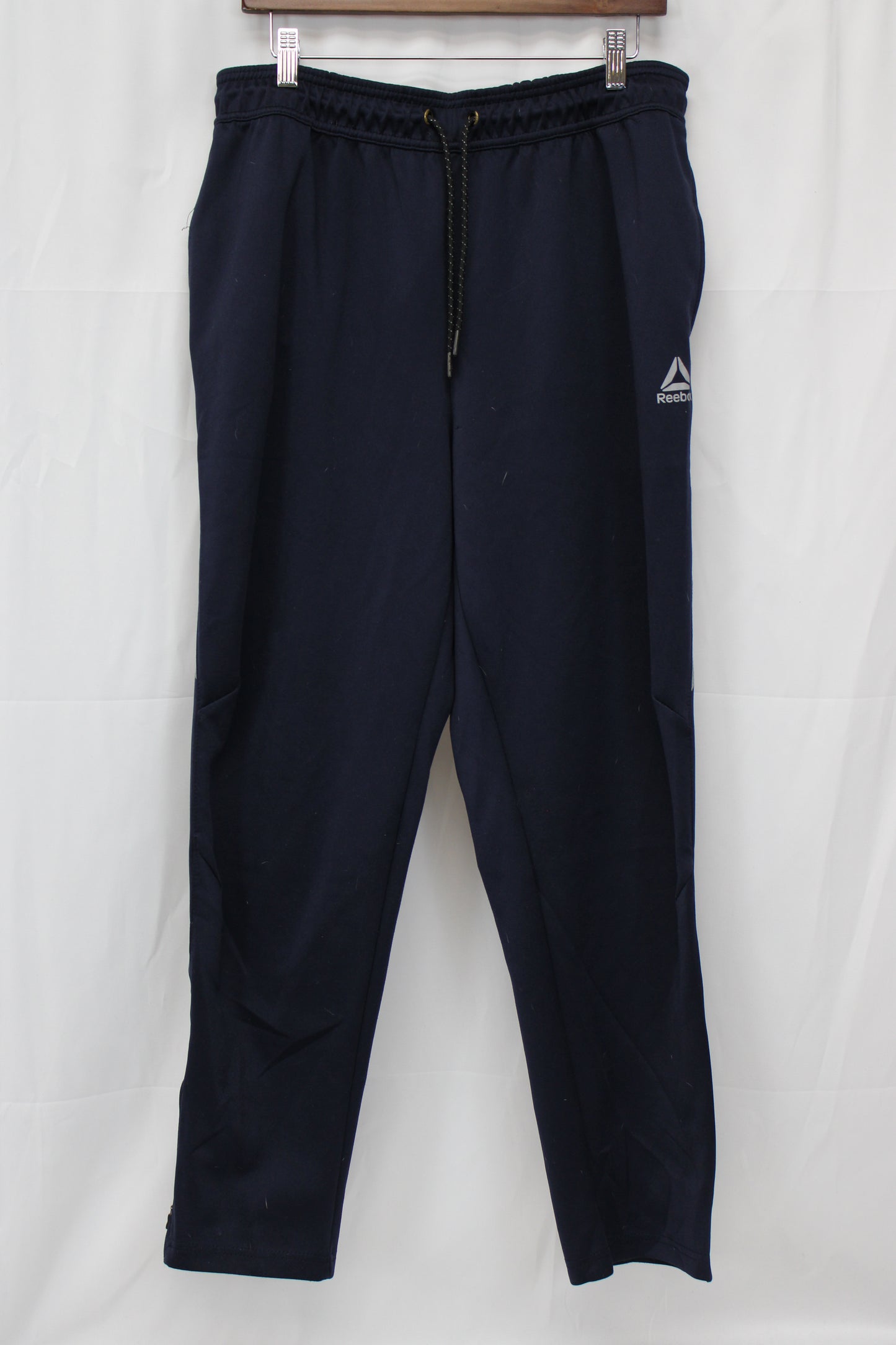 Reebok polyester moisture wicking sweatpants, navy, Men's XL