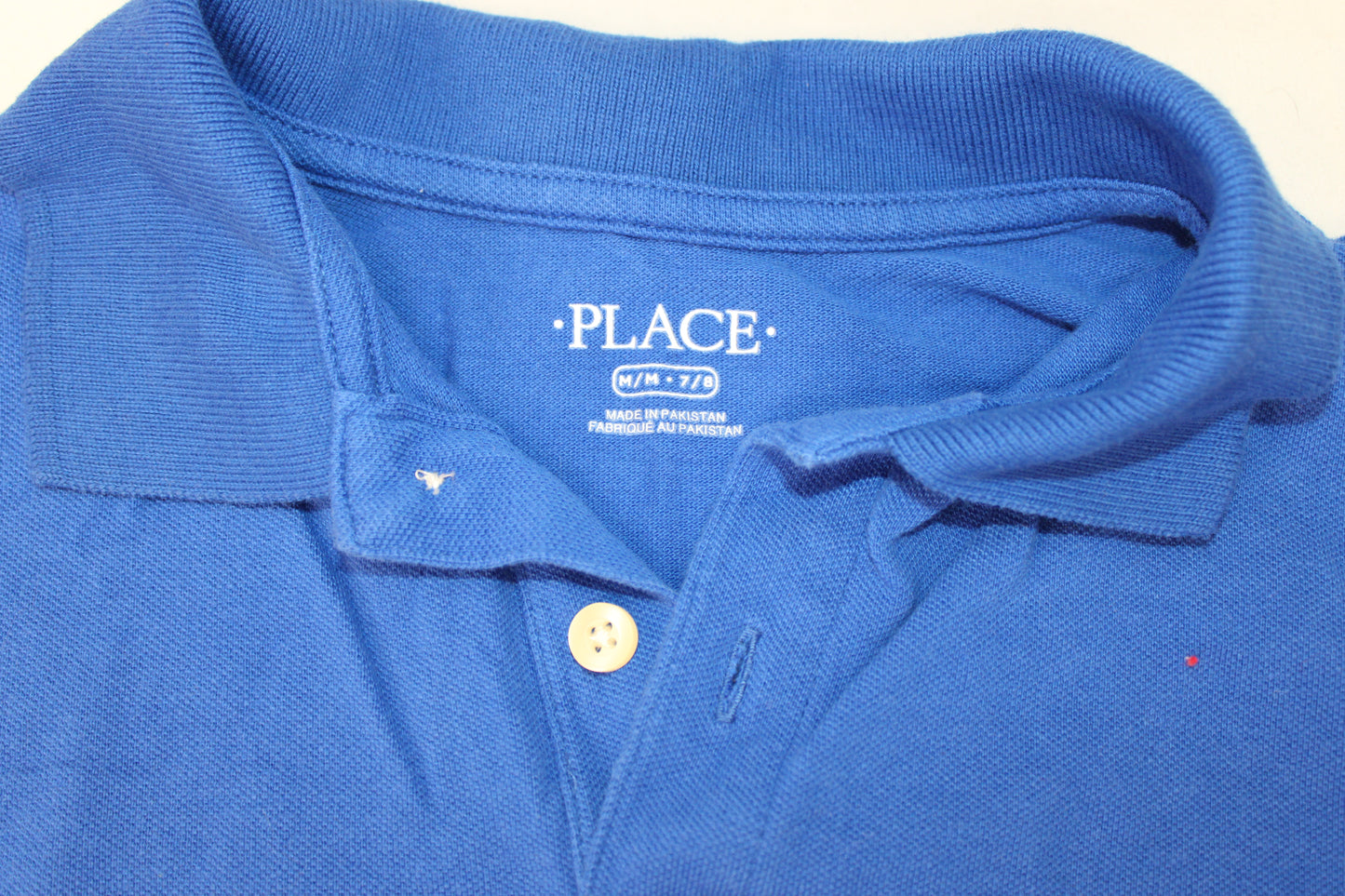 Place classic cotton polo, royal blue, Boy's 7/8