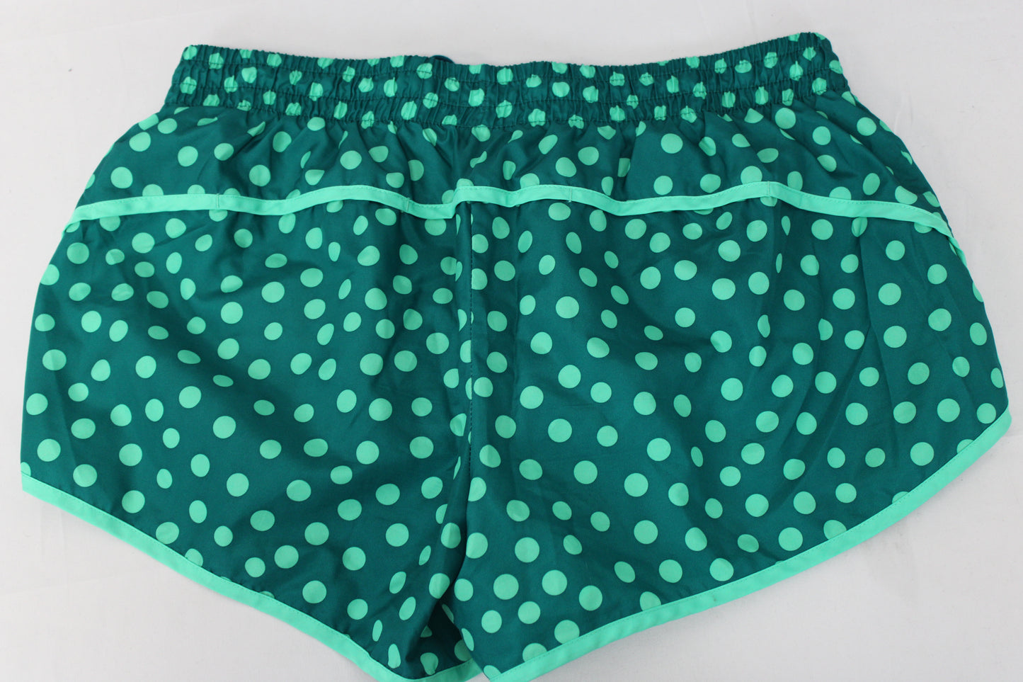 Danskin nylon drawstring jogging shorts, polka dots, Women's XL