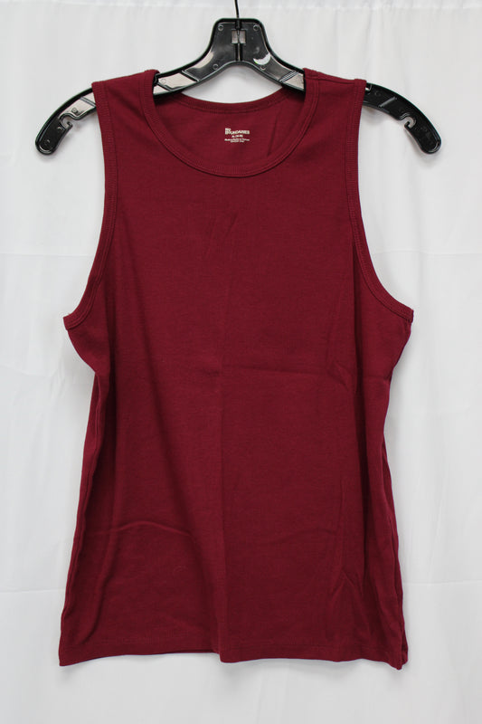 No Boundaries ribbed cotton tank top, red, Women's XL